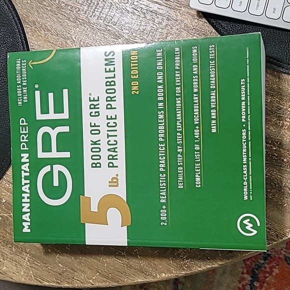 GRE Practice Problems Book Manhattan Prep 2nd Edition Testing Material Guide - Picture 1 of 3